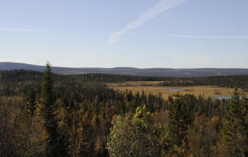 Vy över Norrbäck-området