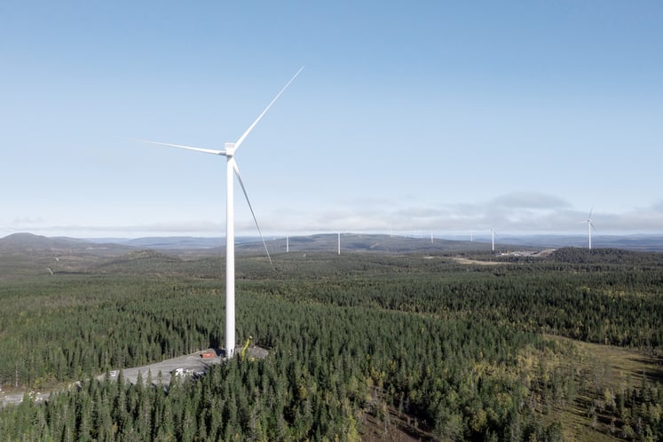 Vindkraftsparken Blakliden Fäbodberget