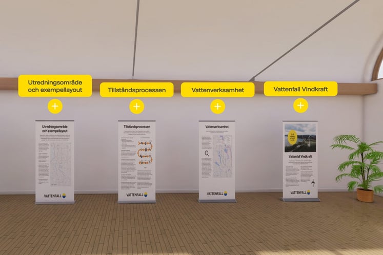 Skärmklipp som visar en del av Västra Tjusts digitala samrådsrum Skärmklipp som visar en del av Västra Tjusts digitala samrådsrum